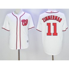 MLB Washington Nationals 11 Ryan Zimmerman White New Cool Base Stitched Men Jersey