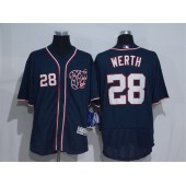 MLB Washington Nationals 28 Jayson Werth Navy Blue New Flexbase Majestic Baseball Men Jersey