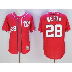 MLB Washington Nationals 28 Jayson Werth Red 2016 Flexbase Majestic Baseball Men Jersey