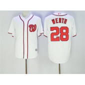 MLB Washington Nationals 28 Jayson Werth White New Cool Base Stitched Men Jersey