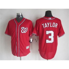 MLB Washington Nationals 3 Michael Taylor Home Red 2015 Cool Base Men Jersey