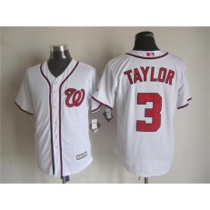 MLB Washington Nationals 3 Michael Taylor Home White 2015 Cool Base Men Jersey