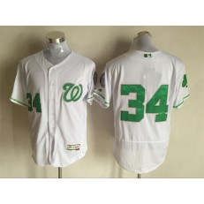 MLB Washington Nationals 34 Bryce Harper White Celtic Flexbase Authentic Collection Stitched Baseball Men Jersey