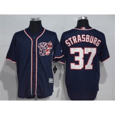 MLB Washington Nationals 37 Stephen Strasburg Navy Blue New Cool Base Stitched Men Jersey