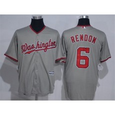 MLB Washington Nationals 6 Anthony Rendon Grey New Cool Base Stitched Men Jersey