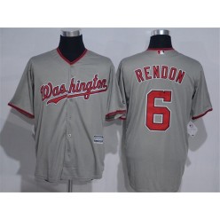 MLB Washington Nationals 6 Anthony Rendon Grey New Cool Base Stitched Men Jersey
