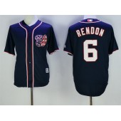 MLB Washington Nationals 6 Anthony Rendon Navy Blue Cool Base Stitched Men Jersey
