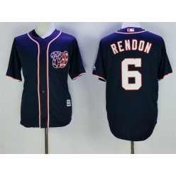 MLB Washington Nationals 6 Anthony Rendon Navy Blue Cool Base Stitched Men Jersey
