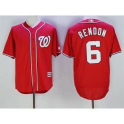 MLB Washington Nationals 6 Anthony Rendon Red New Cool Base Stitched Men Jersey
