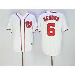 MLB Washington Nationals 6 Anthony Rendon White New Cool Base Stitched Men Jersey