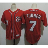 MLB Washington Nationals 7 Trea Turner Red Flexbase 2016 Authentic Collection Men Jersey