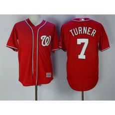 MLB Washington Nationals 7 Trea Turner Red New Cool Base Stitched Men Jersey
