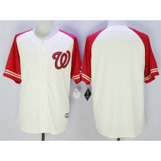 MLB Washington Nationals Blank Cream Exclusive 2016 Cool Base Men Jersey