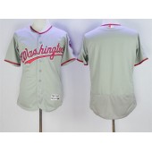 MLB Washington Nationals Blank Gray 2016 Flexbase Majestic Baseball Men Jersey