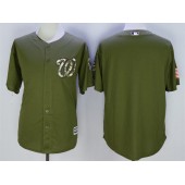 MLB Washington Nationals Blank Green Camo 2016 Cool Base Men Jersey