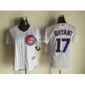 MLB Chicago Cubs 17 Kris Bryant White 2015 Cool Base Baseball Women Jersey