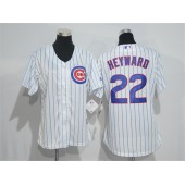 MLB Chicago Cubs 22 Jason Heyward White Home New Cool Base Baseball Women Jersey