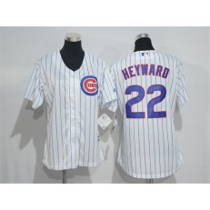 MLB Chicago Cubs 22 Jason Heyward White Home New Cool Base Baseball Women Jersey