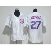 MLB Chicago Cubs 27 Addison Russell White Home New Cool Base Baseball Women Jersey