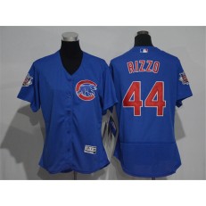MLB Chicago Cubs 44 Anthony Rizzo Blue 2016 Flexbase Stitched Baseball Women Jersey