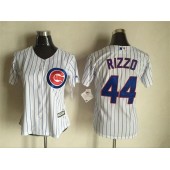 MLB Chicago Cubs 44 Anthony Rizzo White 2015 Cool Base Baseball Women Jersey