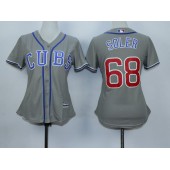MLB Chicago Cubs 68 Jorge Soler Grey Alternate Road Stitched Baseball Women Jersey
