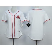 MLB Cincinnati Reds Blank Home White 2015 Cool Base Women Jersey