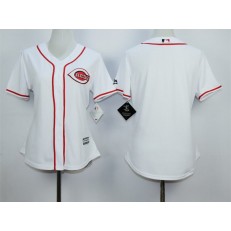 MLB Cincinnati Reds Blank Home White 2015 Cool Base Women Jersey