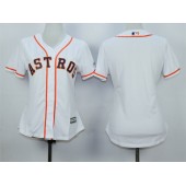 MLB Houston Astros Blank Home White 2015 Cool Base Women Jersey