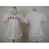 MLB LA Angels Of Anaheim Blank Home White 2015 Cool Base Women Jersey