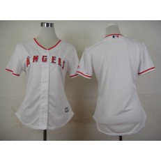 MLB LA Angels Of Anaheim Blank Home White 2015 Cool Base Women Jersey