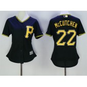 MLB Pittsburgh Pirates 22 Andrew McCutchen Black Alternate Stitched Women Jersey