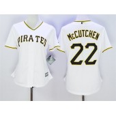 MLB Pittsburgh Pirates 22 Andrew McCutchen White 2015 Cool Base Women Jersey
