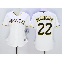 MLB Pittsburgh Pirates 22 Andrew McCutchen White 2015 Cool Base Women Jersey