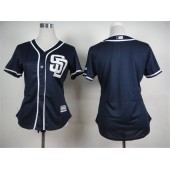 MLB San Diego Padres Blank 2015 Navy Blue Women Jersey