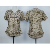 MLB San Diego Padres Blank Alternate Camo 2015 Cool Base Women Jersey