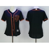 MLB San Francisco Giants Blank Black SF Cool Base Baseball Women Jersey