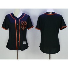 MLB San Francisco Giants Blank Black SF Cool Base Baseball Women Jersey