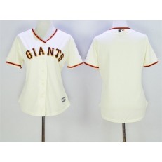 MLB San Francisco Giants Blank Cream Home Cool Base Women Jersey