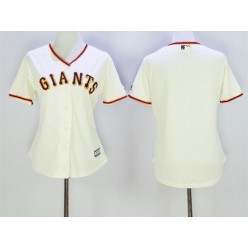 MLB San Francisco Giants Blank Cream Home Cool Base Women Jersey