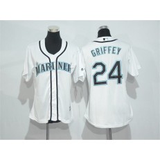 MLB Seattle Mariners 24 Ken Griffey White Alternate 2015 Cool Base Jersey