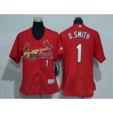 MLB St.Louis Cardinals 1 Ozzie Smith Retired Red 2016 Flexbase Stitched Baseball Women Jersey