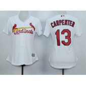 MLB St.Louis Cardinals 13 Matt Carpenter 2015 White Women Jersey