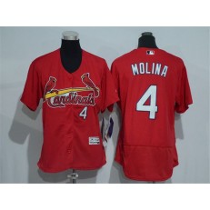 MLB St.Louis Cardinals 4 Yadier Molina Retired Red 2016 Flexbase Stitched Baseball Women Jersey