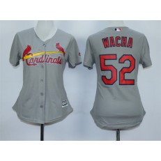 MLB St.Louis Cardinals 52 Michael Wacha 2015 Grey Women Jersey