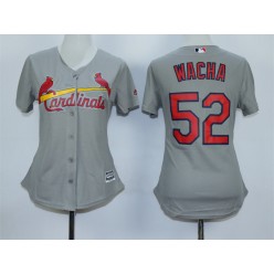 MLB St.Louis Cardinals 52 Michael Wacha 2015 Grey Women Jersey