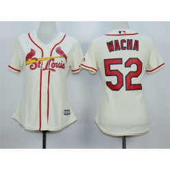MLB St.Louis Cardinals 52 Michael Wacha Alternate Cream 2015 Cool Base Women Jersey