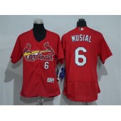 MLB St.Louis Cardinals 6 Stan Musial Retired Red 2016 Flexbase Stitched Baseball Women Jersey