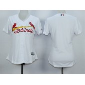 MLB St.Louis Cardinals Blank 2015 White Women Jersey
