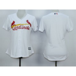 MLB St.Louis Cardinals Blank 2015 White Women Jersey